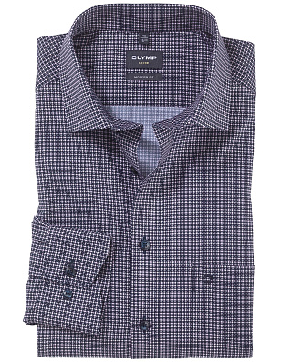 Рубашка мужская классическая в клетку OLYMP Luxor, modern fit | купить в интернет-магазине Olymp-Men