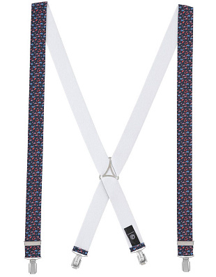 Подтяжки Lindenmann с рисунком огурцы на синем фоне | купить в интернет-магазине Olymp-Men