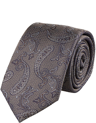 Галстук удлиненный Bernd Hennes с узором огурцы, 8,5 см | купить в интернет-магазине Olymp-Men