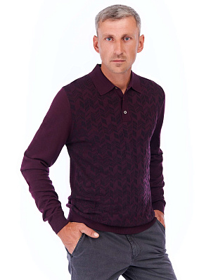 Поло мужское на пуговицах Gratude из тонкой шерсти | купить в интернет-магазине Olymp-Men