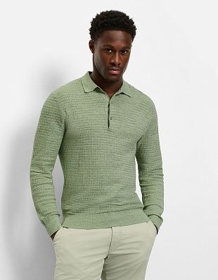 Поло мужское вязаное зелёное Olymp | купить в интернет-магазине Olymp-Men