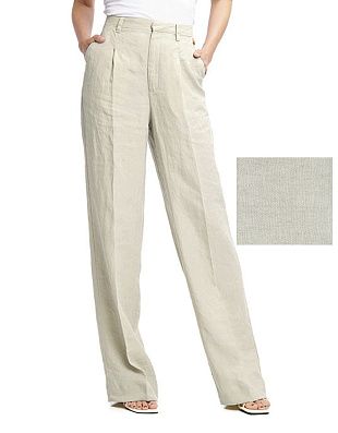 Брюки льняные светлые женские w.Wegener | интернет-магазин Olymp-Men