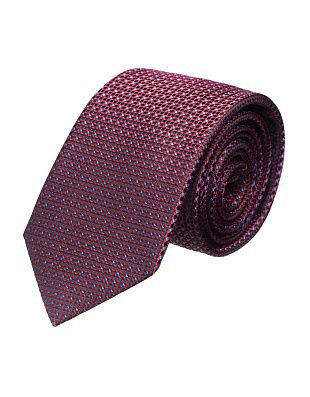 Галстук удлиненный голубой принт Bernd Hennes, 8,5 см | купить в интернет-магазине Olymp-Men