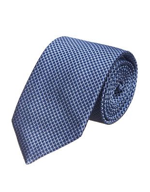 Галстук удлиненный Bernd Hennes с голубым принтом, 8,5 см | купить в интернет-магазине Olymp-Men