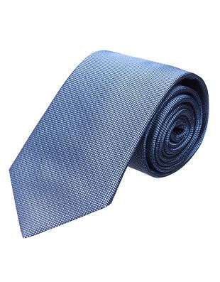Галстук голубой удлиненный Bernd Hennes фактурный, 8,5 см | купить в интернет-магазине Olymp-Men