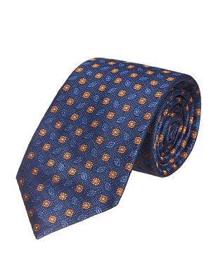 Галстук удлиненный Bernd Hennes жёлтые цветы, 8,5 см | купить в интернет-магазине Olymp-Men