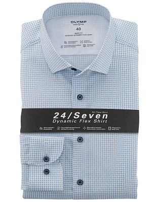 Рубашка с принтом OLYMP Level Five 24/7, body fit | купить в интернет-магазине Olymp-Men