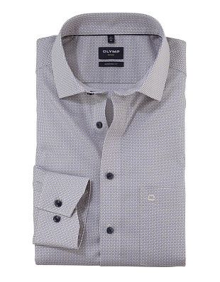 Рубашка мужская классическая с принтом OLYMP Luxor, modern fit | купить в интернет-магазине Olymp-Men