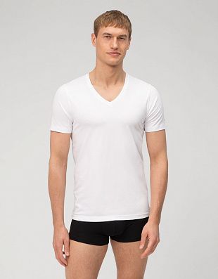 Футболка бельевая  белая приталенная | купить в интернет-магазине Olymp-Men