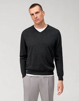 Пуловер мужской графитового цвета | купить в интернет-магазине Olymp-Men