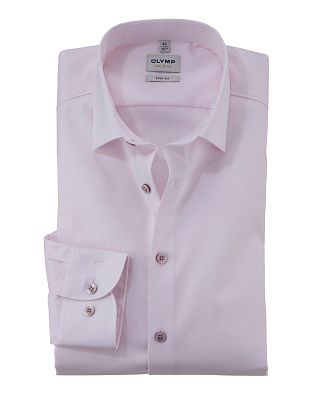 Сорочка розовая мужская приталенная OLYMP, фактурная, на рост >186 | купить в интернет-магазине Olymp-Men