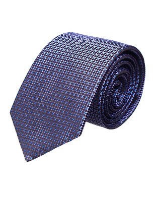 Галстук удлиненный сиреневый принт Bernd Hennes, 8,5 см | купить в интернет-магазине Olymp-Men