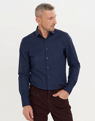 Рубашка мужская OLYMP 24/7 в клетку, body fit | купить в интернет-магазине Olymp-Men