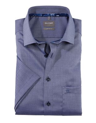 Сорочка синяя мужская классическая OLYMP Luxor прямая