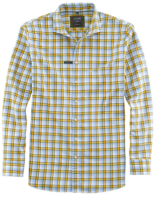 Фланелевая рубашка в клетку мужская OLYMP Casual | купить в интернет-магазине Olymp-Men