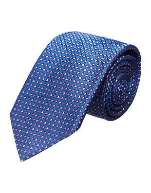 Галстук удлиненный в розовый ромб Bernd Hennes, 8,5 см | купить в интернет-магазине Olymp-Men