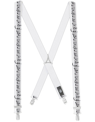 Мужские подтяжки с рисунком ноты | купить в интернет-магазине Olymp-Men