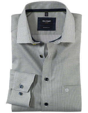 Рубашка мужская в клетку OLYMP Luxor, modern fit | купить в интернет-магазине Olymp-Men