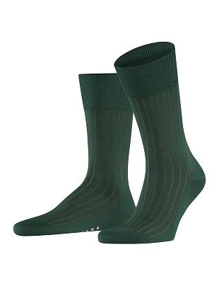 Носки зелёные в полоску FALKE из мерсеризированного хлопка | купить в интернет-магазине Olymp-Men