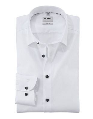 Рубашка мужская белая классическая OLYMP Level Five, body fit | купить в интернет-магазине Olymp-Men
