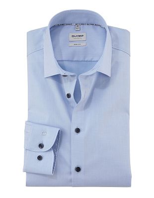 Рубашка мужская голубая классическая OLYMP Level Five, body fit | купить в интернет-магазине Olymp-Men