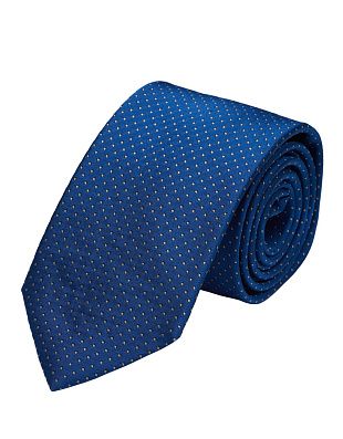 Галстук удлиненный Bernd Hennes c принтом горох, широкий, 8,5 см | купить в интернет-магазине Olymp-Men