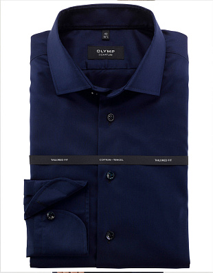 Сорочка мужская синяя классическая Signature