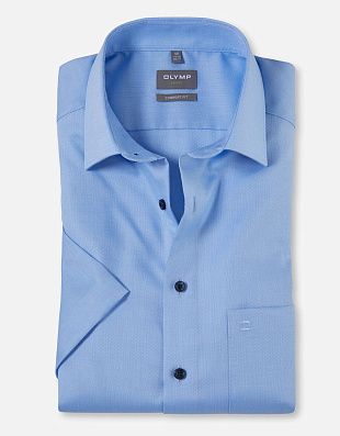 Рубашка мужская с коротким рукавом OLYMP Luxor, прямой крой