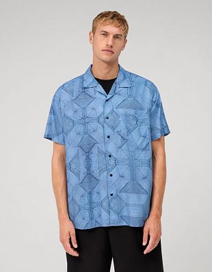 Рубашка мужская оверсайз OLYMP Casual с рисунком