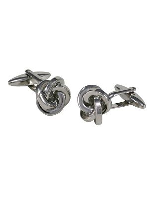 Запонки Lindenmann серебристые узелки | в интернет-магазине Olymp-Men