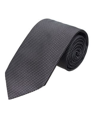 Галстук удлиненный в белую точку Bernd Hennes, 8,5 см | купить в интернет-магазине Olymp-Men