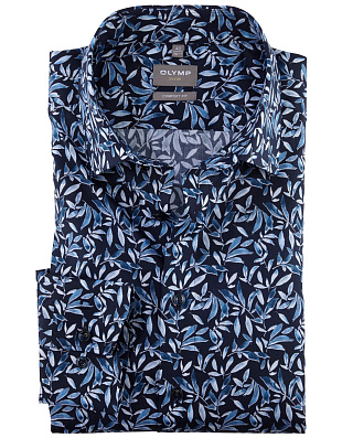 Рубашка мужская с цветочным рисунком OLYMP Luxor, прямой крой | купить в интернет-магазине Olymp-Men
