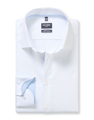 Сорочка классическая белая Olymp, modern fit, климат-контроль | купить в интернет-магазине Olymp-Men