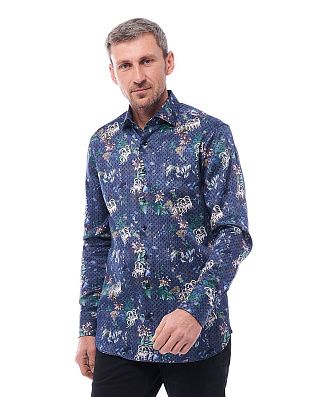 Рубашка мужская Signature с принтом