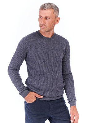 Джемпер мужской Gratude вязаный с круглым воротом | интернет-магазин Olymp-Men