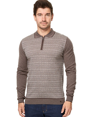 Поло мужское на молнии Gratude с рисунком | купить в интернет-магазине Olymp-Men