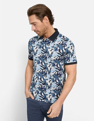 Поло мужское с принтом на пуговицах Olymp | купить в интернет-магазине Olymp-Men