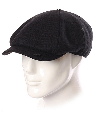 Кепка мужская чёрная Bersar восьмиклинка с ушками | купить в интернет-магазине Olymp-Men