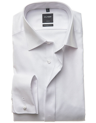 Сорочка мужская с потайной планкой Olymp Luxor, modern fit, фактурная ткань
