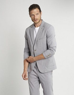 Пиджак серый мужской хлопковый w.Wegener | купить в интернет-магазине Olymp-Men