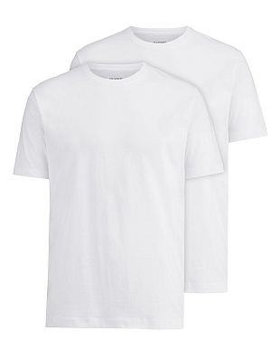 Бельевые футболки белые полуприталенные, 2 шт. | купить в интернет-магазине Olymp-Men