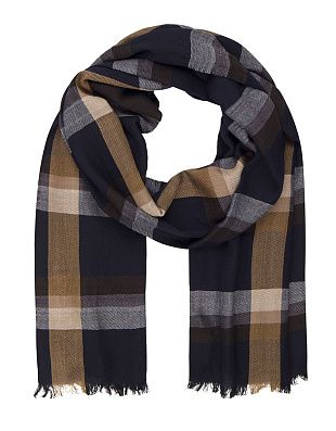 Шарф Lindenmann в сине-бежевую клетку | купить в интернет-магазине Olymp-Men