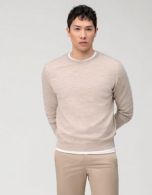 Джемпер мужской OLYMP шерстяной с круглым вырезом | интернет-магазин Olymp-Men