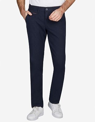 Брюки синие мужские Club Of Comfort из хлопка и льна | купить в интернет-магазине Olymp-Men