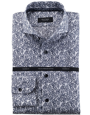 Мужская сорочка премиум с цветочным рисунком