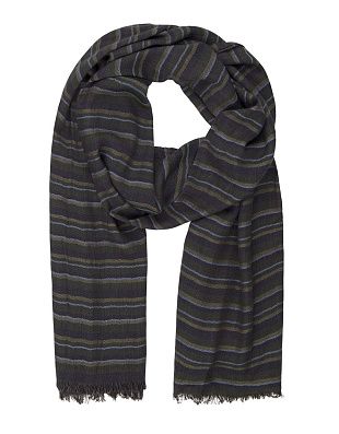 Шарф Lindenmann в зелёную полоску | купить в интернет-магазине Olymp-Men