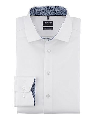 Рубашка белая OLYMP Luxor, modern fit, климат-контроль, рост >186 | купить в интернет-магазине Olymp-Men