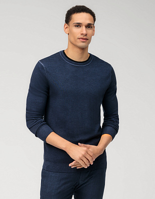 Джемпер синий мужской Olymp шерстяной | интернет-магазин Olymp-Men