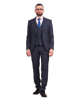 Костюм-тройка мужской зауженный Nowal на 2 пуговицы | купить в интернет-магазине Olymp-Men