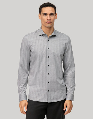 Рубашка трикотажная с длинным рукавом OLYMP 24/7, body fit | купить в интернет-магазине Olymp-Men